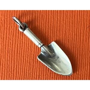 James Avery Retired Sterling Silver 3D Garden Trowel Shovel Charm
